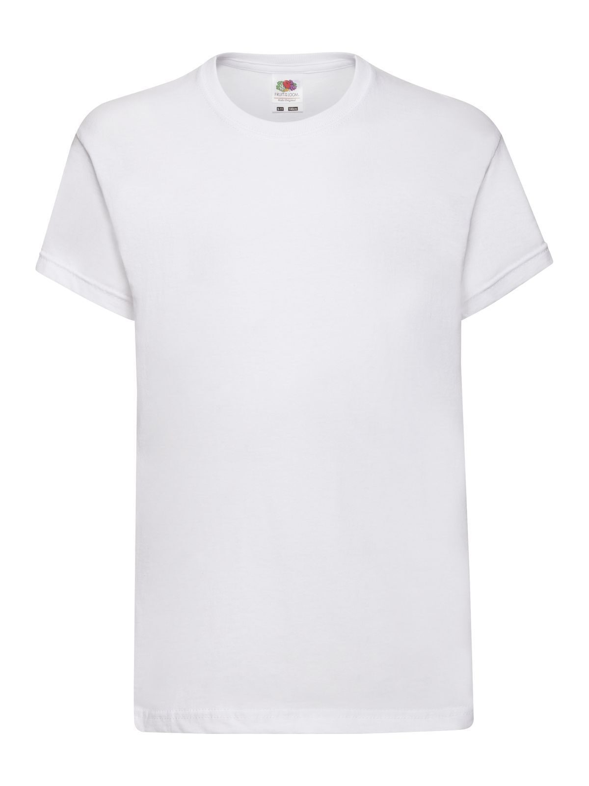 Original T Kinder T-Shirt – Fruit of the Loom – Farbe Weiß – individuell veredelbar