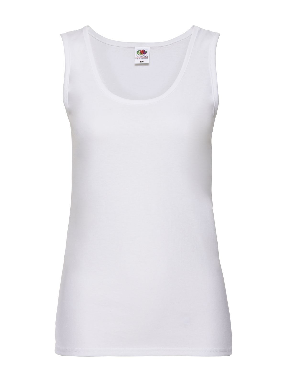 Valueweight Vest Damen T-Shirt – Fruit of the Loom – Farbe Weiß – individuell veredelbar