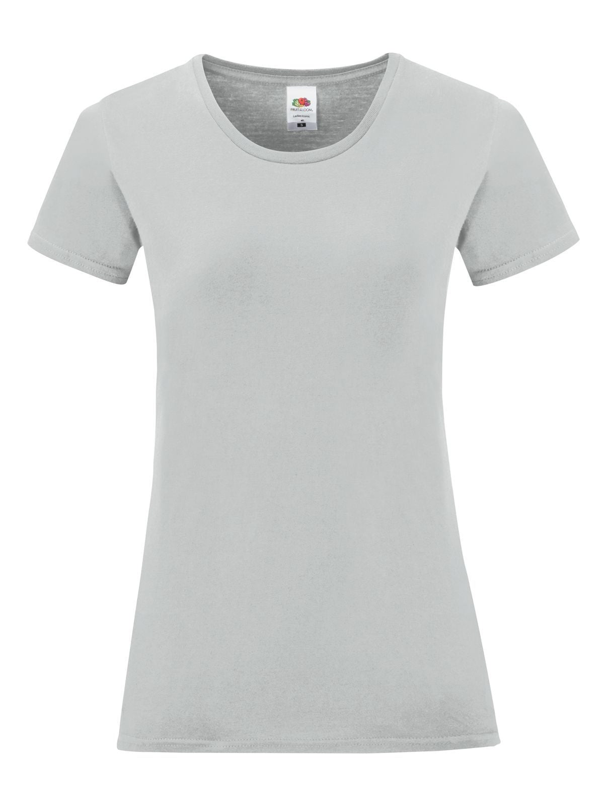 Iconic 150 T Damen T-Shirt – Fruit of the Loom – Farbe zinc – individuell veredelbar