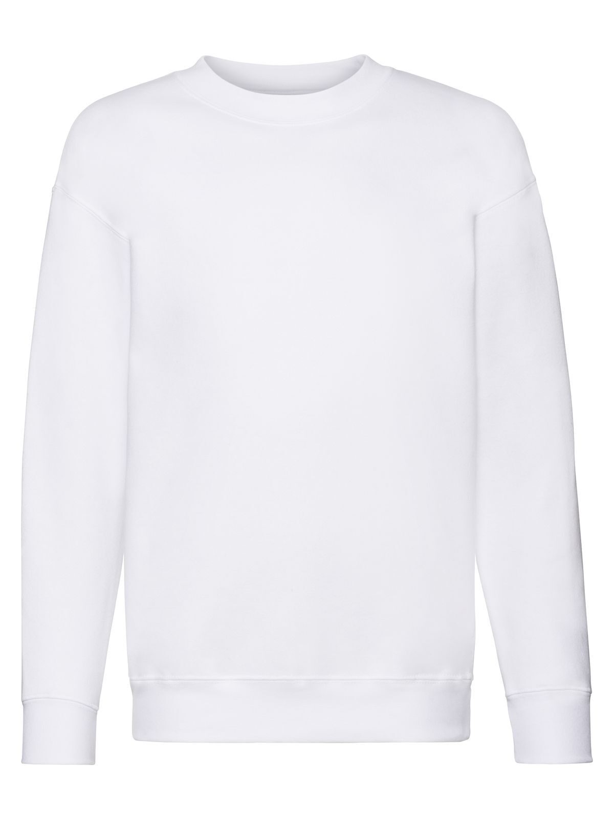 Premium Set-In Sweat Kinder Sweatshirt / Hoodie – Fruit of the Loom – Farbe Weiß – individuell veredelbar