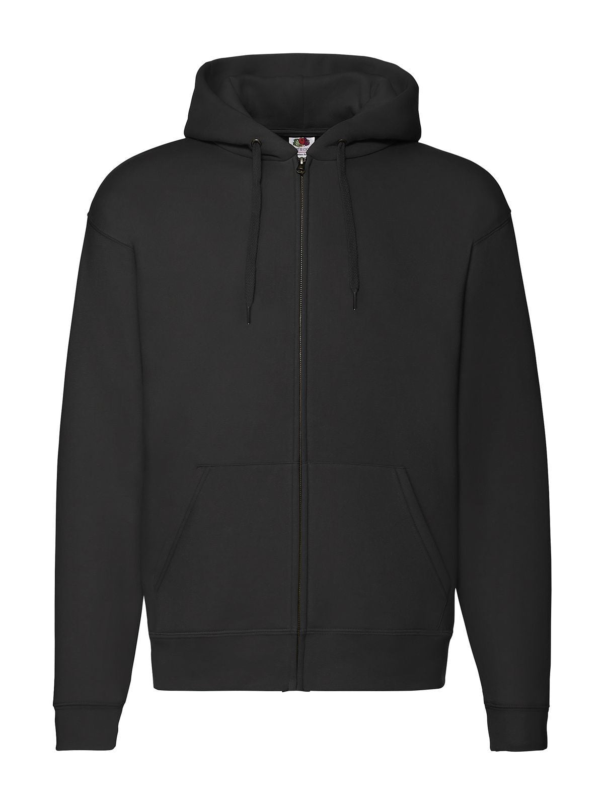 Premium Hooded Sweat Jacket Herren Sweatshirt / Hoodie – Fruit of the Loom – Farbe Schwarz – individuell veredelbar