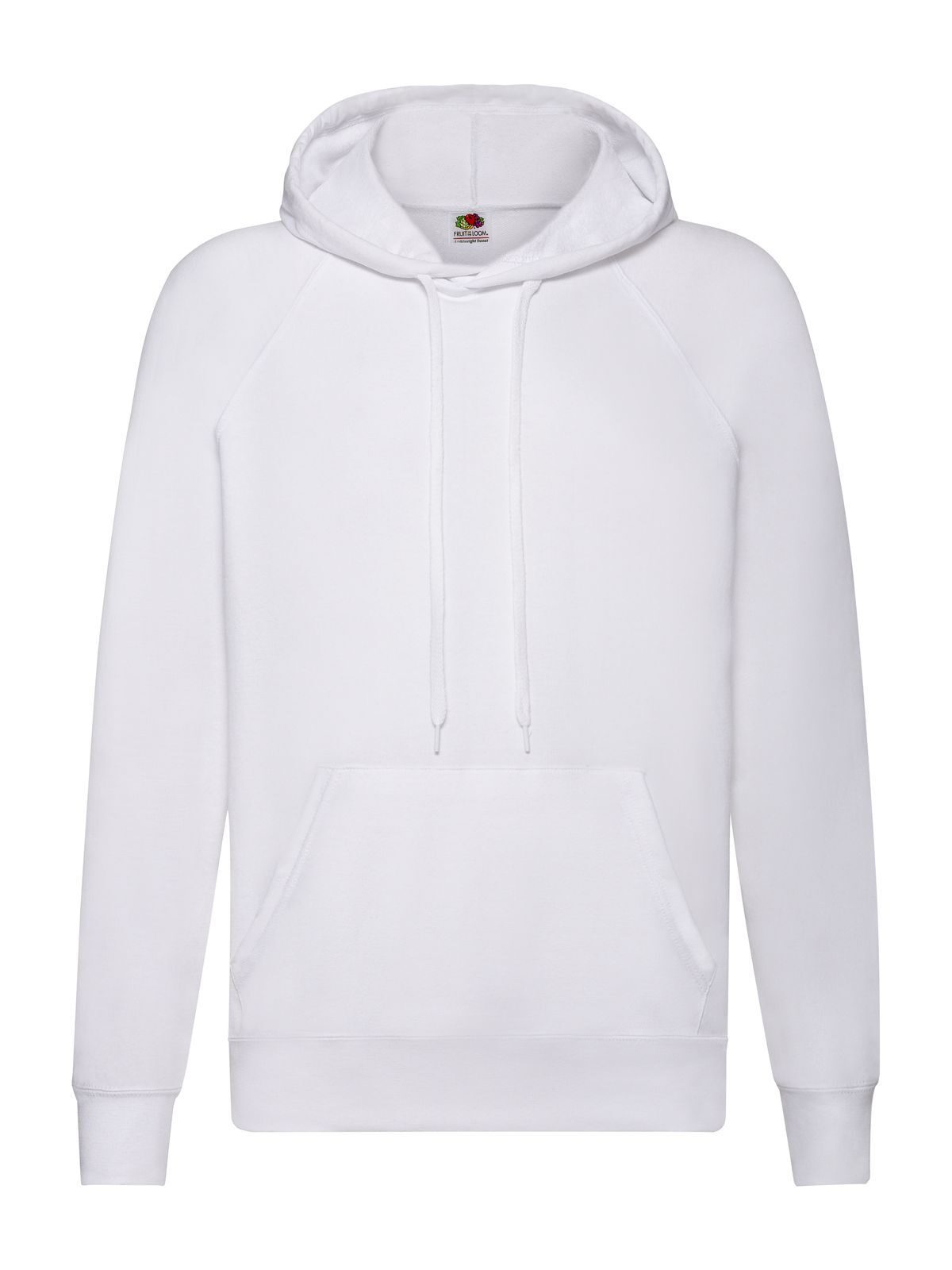 Lightweight Hooded Sweat Sweatshirt / Hoodie – Fruit of the Loom – Farbe Weiß – individuell veredelbar