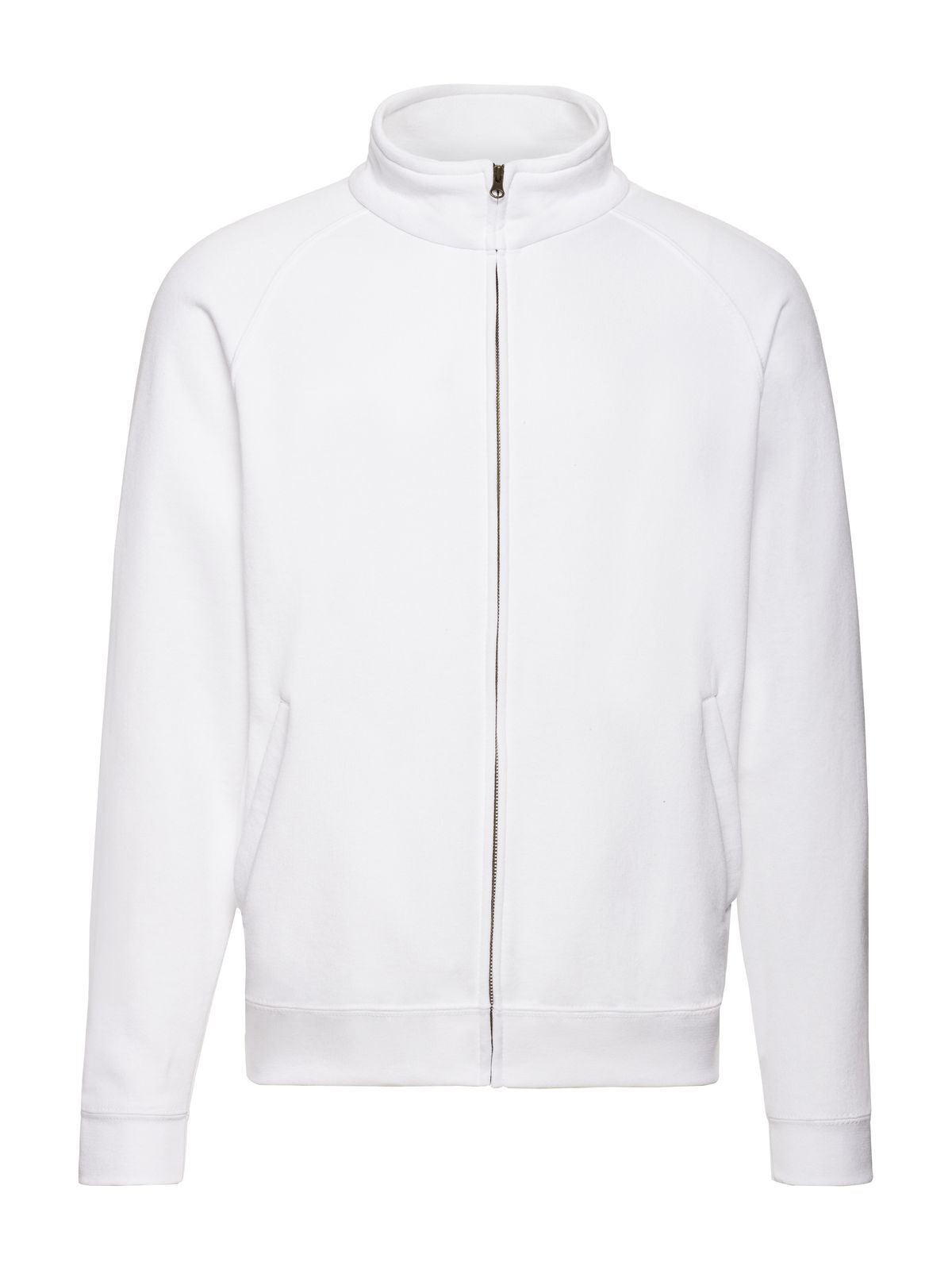 Classic Sweat Jacket Herren Sweatshirt / Hoodie – Fruit of the Loom – Farbe Weiß – individuell veredelbar