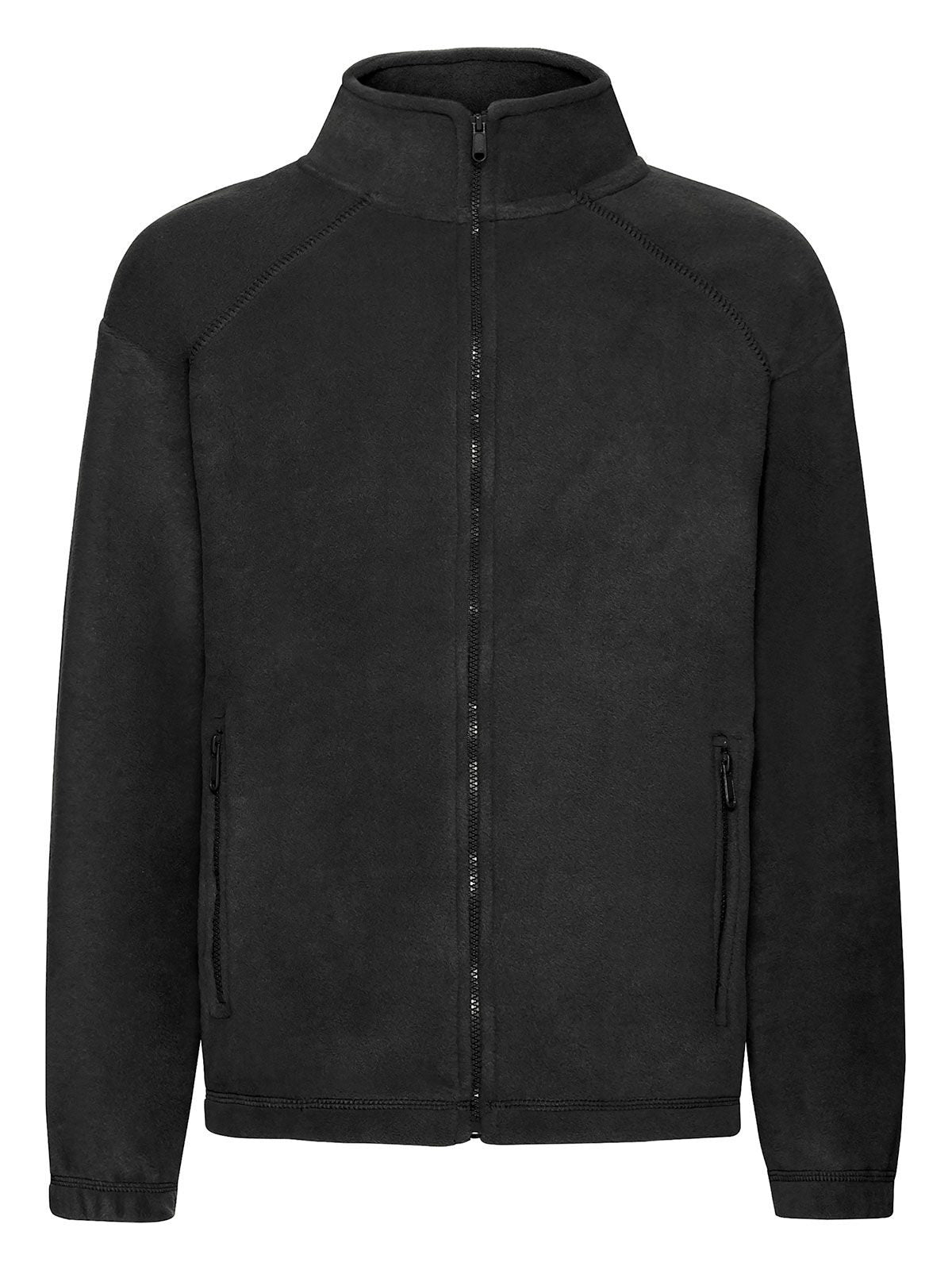 Full Zip Fleece Kinder – Fruit of the Loom – Farbe Schwarz – individuell veredelbar
