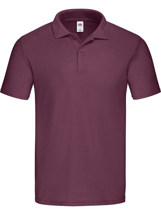Original Polo Poloshirt – Fruit of the Loom – Farbe Burgundy – individuell veredelbar