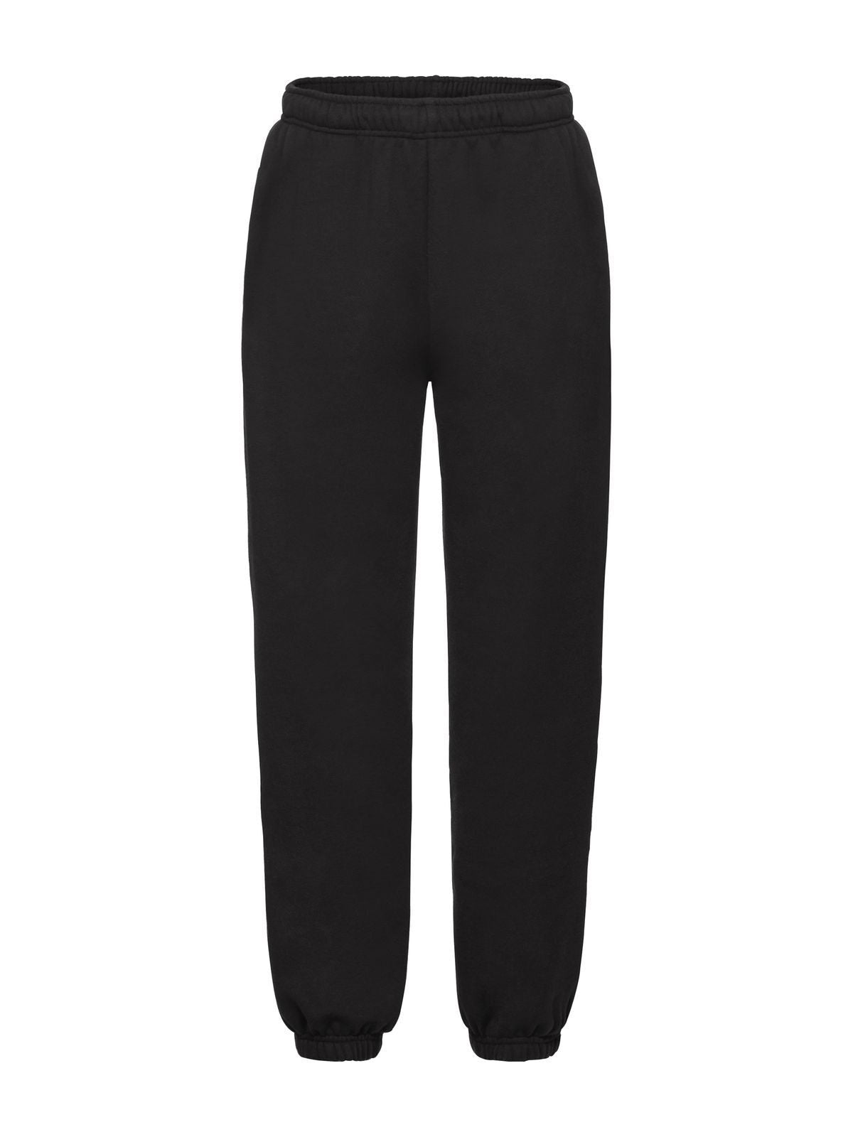 Premium Elasticated Cuff Jog Pants Kinder Hose / Rock – Fruit of the Loom – Farbe Schwarz – individuell veredelbar