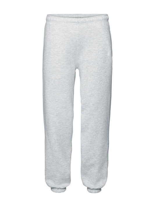 Premium Elasticated Cuff Jog Pants Hose / Rock – Fruit of the Loom – Farbe heather grey – individuell veredelbar