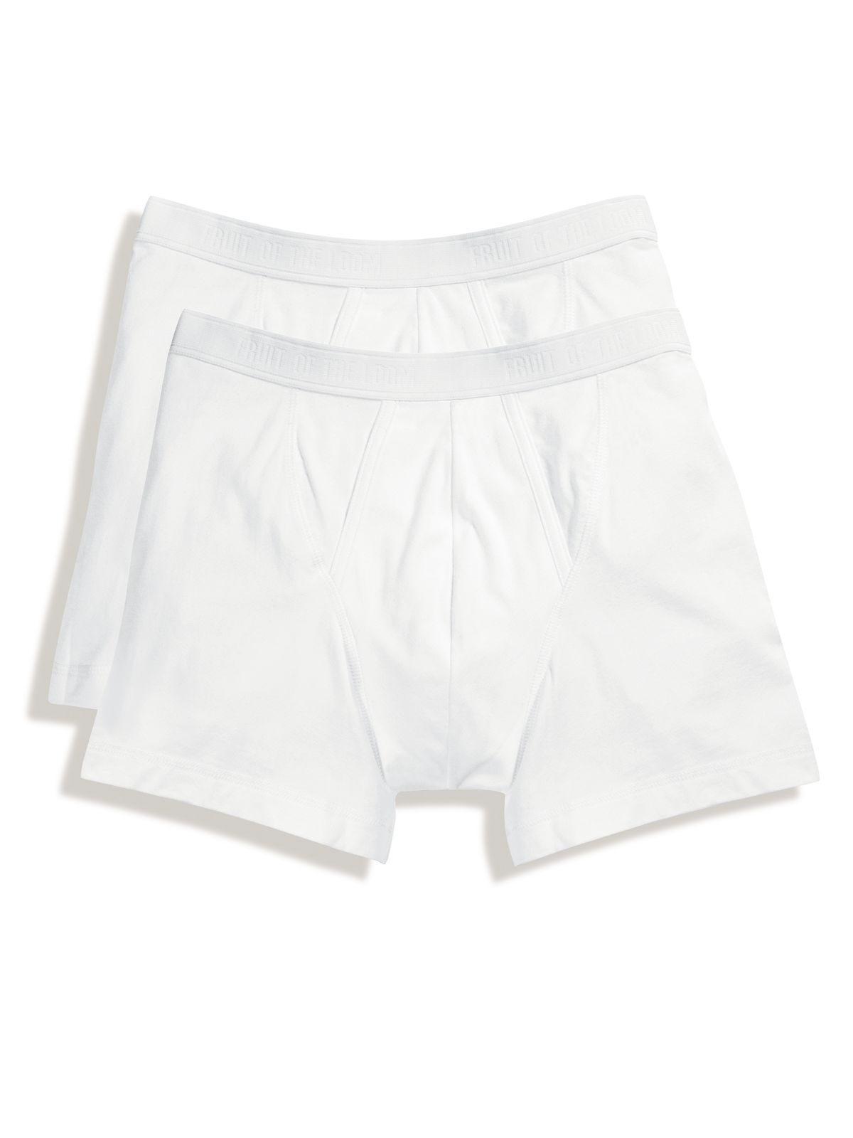 Classic Boxer 2 Pack Herren Unterwäsche / Socken – Fruit of the Loom – Farbe Weiß – individuell veredelbar