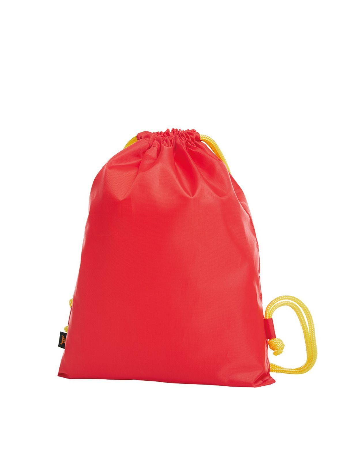 Drawstring Bag PAINT Herren Tasche / Rucksack – Halfar – Farbe Red-Yellow – individuell veredelbar
