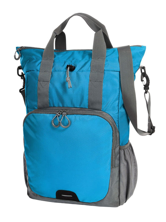 Multi Bag STEP Herren Tasche / Rucksack – Halfar – Farbe Cyan – individuell veredelbar