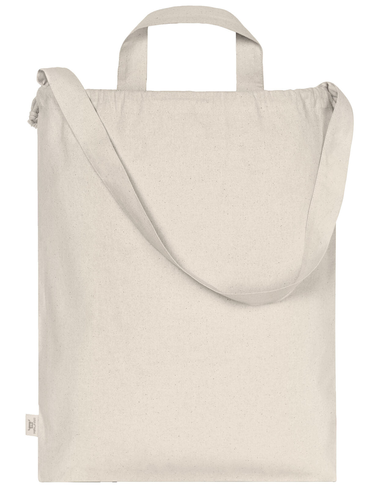 Cotton Bag Mono Herren Tasche / Rucksack – Halfar – Farbe Nature – individuell veredelbar