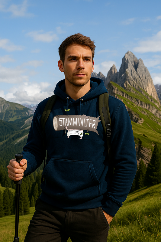 Hoodie „Stammhalter“ – LA1970 · Design von Jochen Gasser