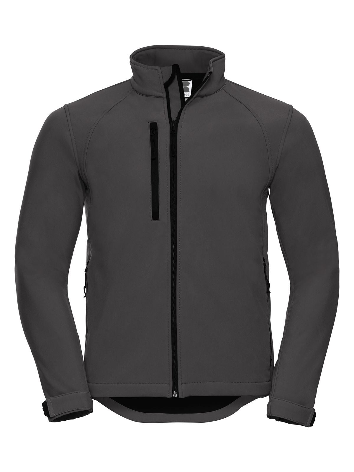 Softshell Jacket Herren – Russell – Farbe titanium – individuell veredelbar