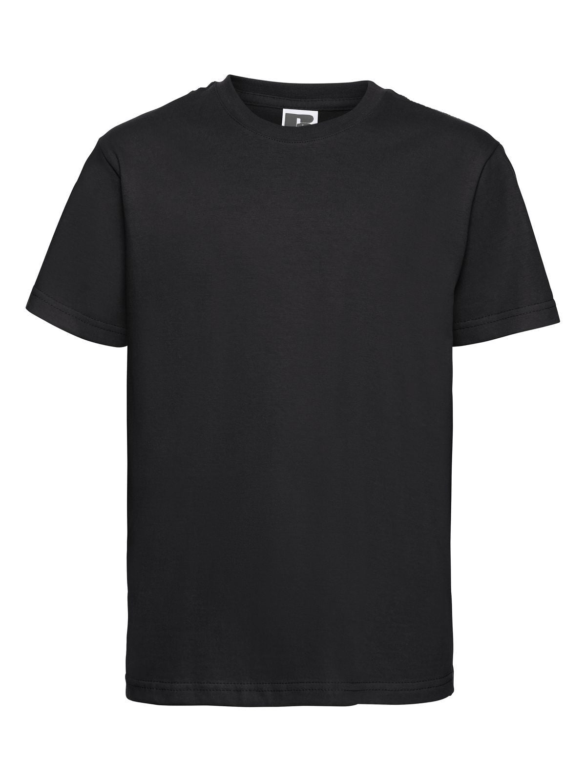 Slim T Kinder T-Shirt – Russell – Farbe Schwarz – individuell veredelbar