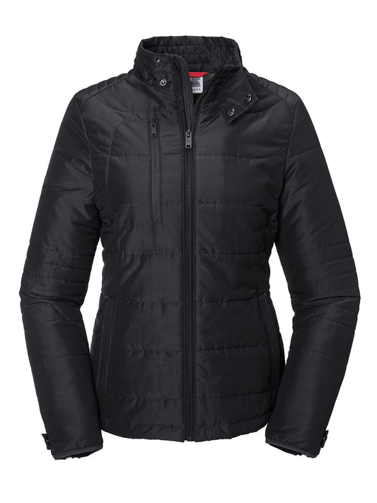 Ladies' Cross Jacket Damen – Russell – Farbe Schwarz – individuell veredelbar