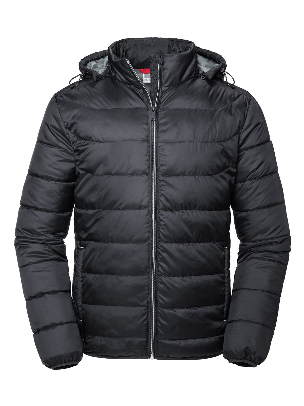 Hooded Nano Jacket Herren – Russell – Farbe Schwarz – individuell veredelbar