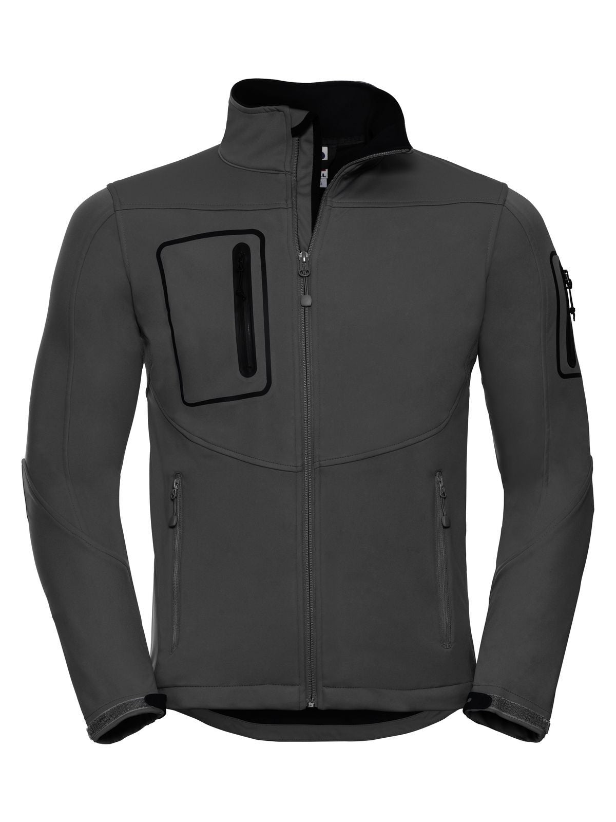 Sportshell 5000 Jacket Herren Softshell – Russell – Farbe titanium – individuell veredelbar