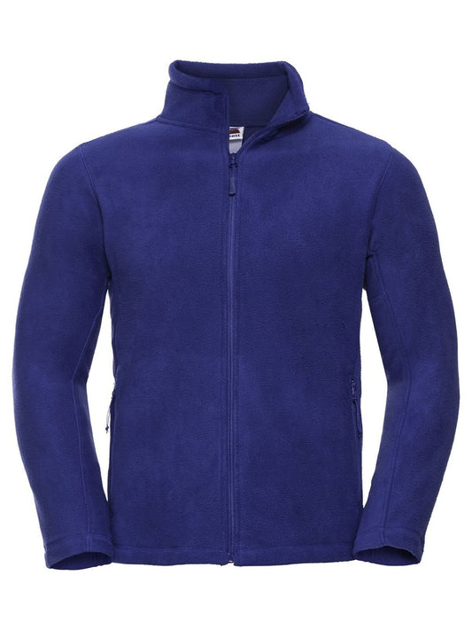 Full Zip Outdoor Fleece Herren – Russell – Farbe bright royal – individuell veredelbar