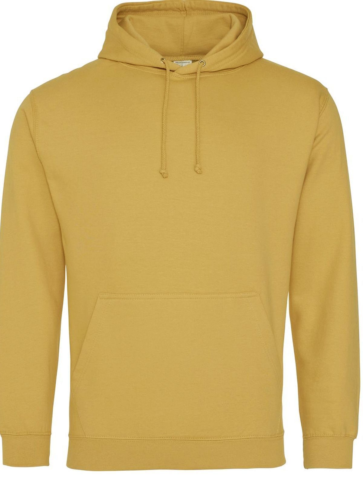 Organic Hoodie Herren Sweatshirt / Hoodie – Just Hoods by AWDis – Farbe Senf – individuell veredelbar