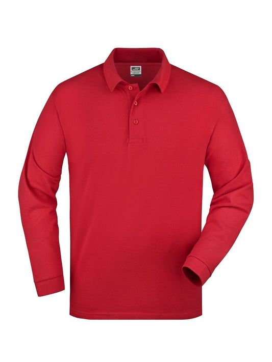 Polo Piqué Long-Sleeved Poloshirt – Daiber – Farbe Rot – individuell veredelbar