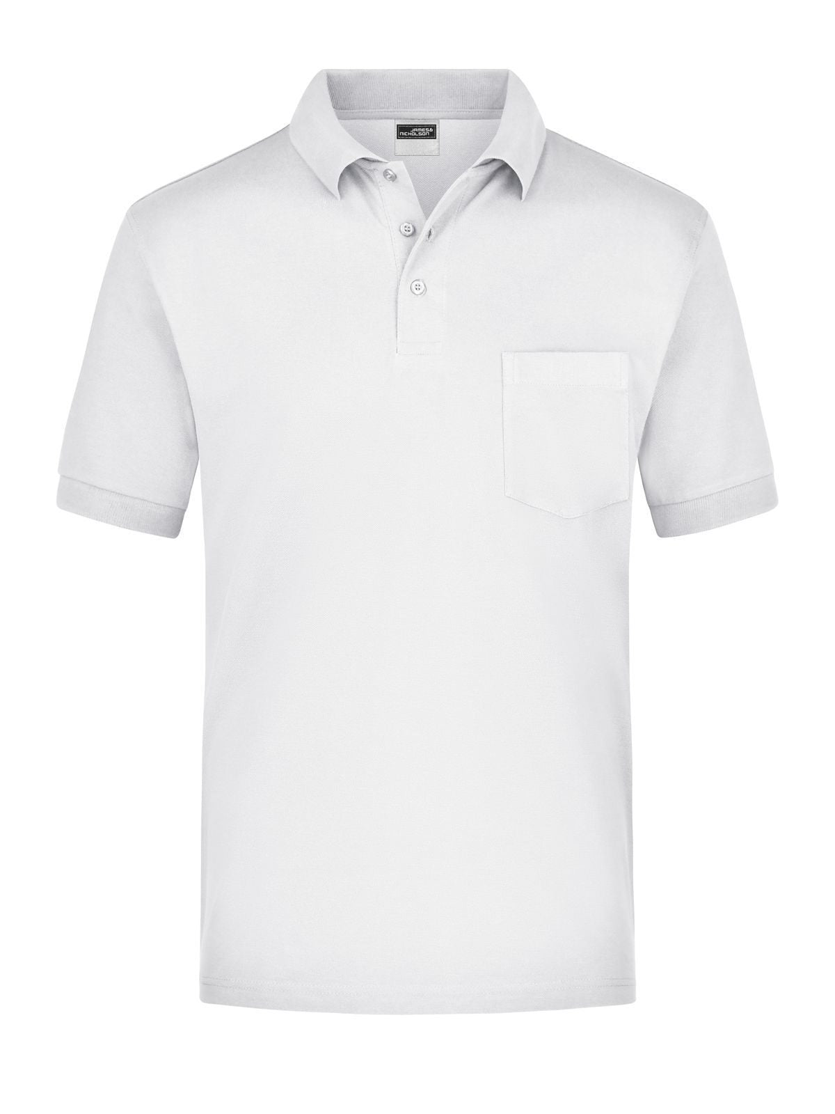 Polo Piqué Pocket Herren Poloshirt – Daiber – Farbe Weiß – individuell veredelbar