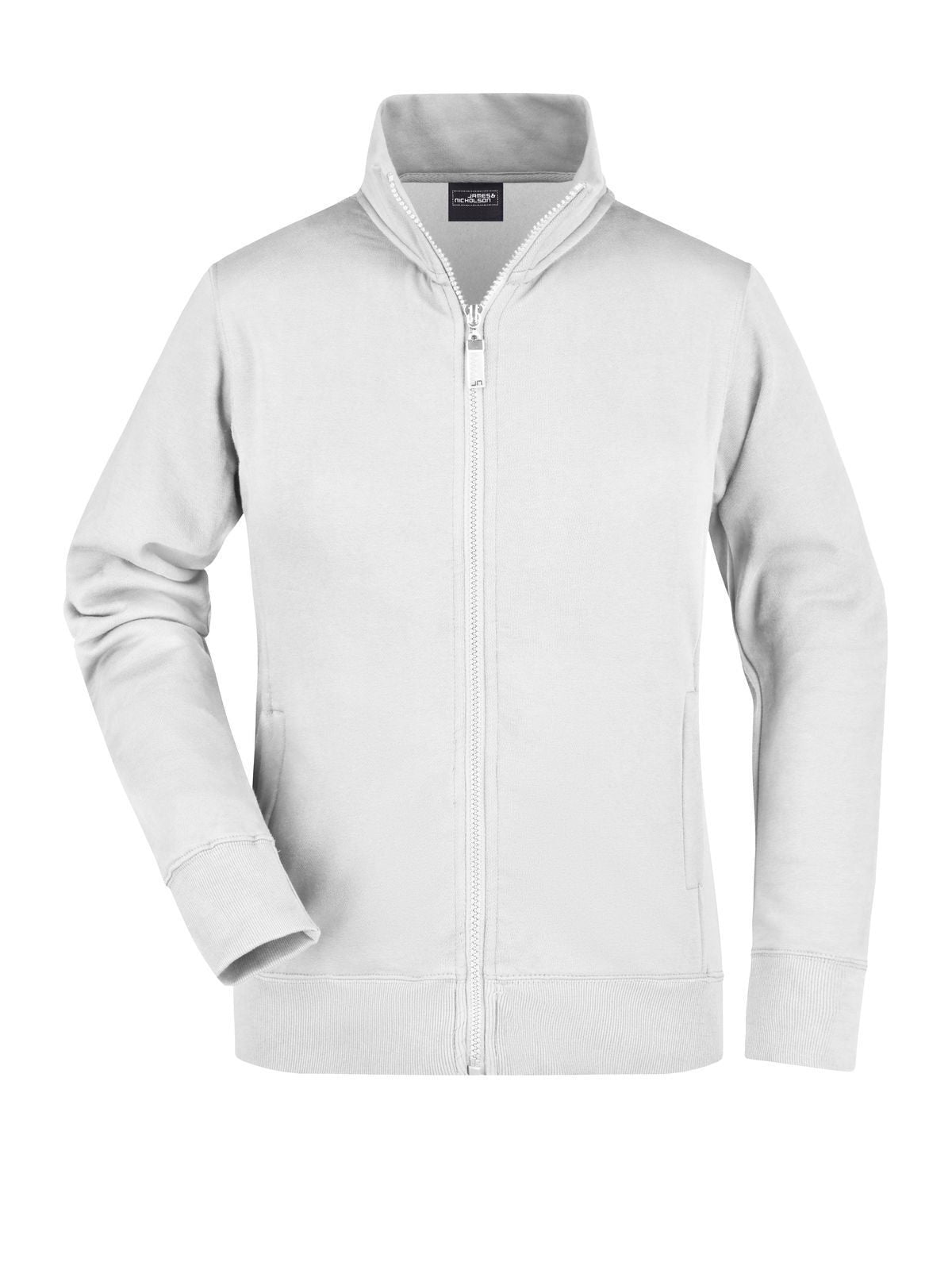 Ladies' Jacket Damen Sweatshirt / Hoodie – Daiber – Farbe Weiß – individuell veredelbar