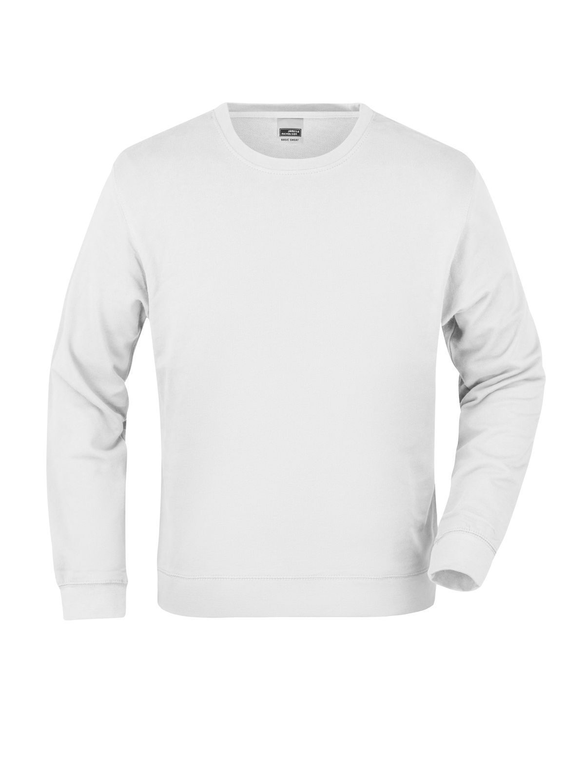 Basic Sweat Sweatshirt / Hoodie – Daiber – Farbe Weiß – individuell veredelbar