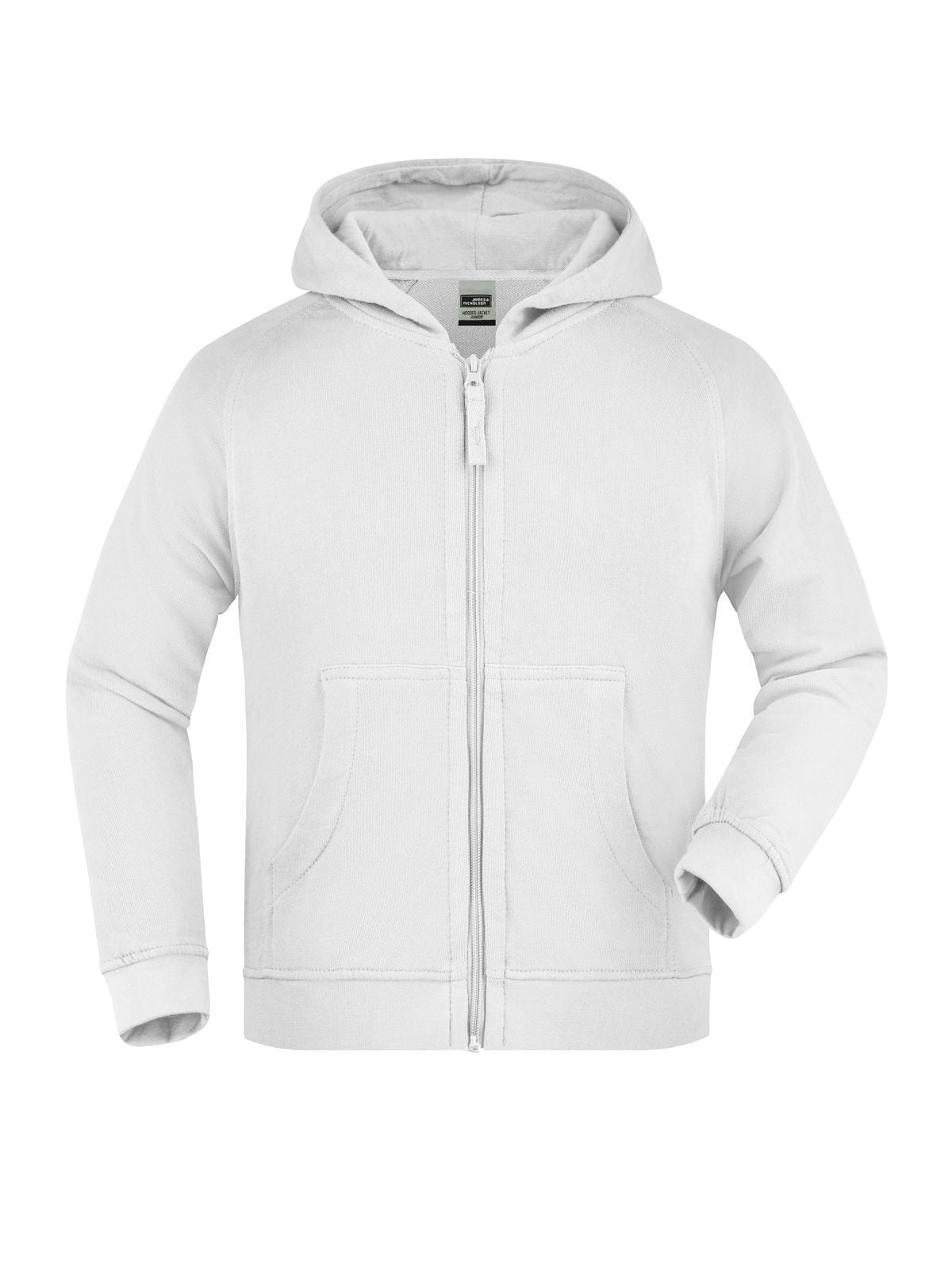Hooded Jacket Junior Kinder Sweatshirt / Hoodie – Daiber – Farbe Weiß – individuell veredelbar