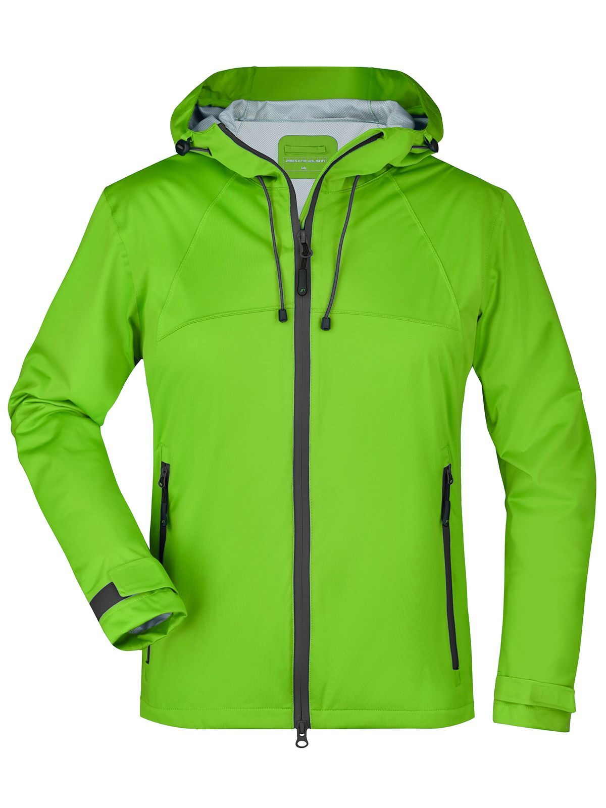 Ladies' Outdoor Jacket Damen Softshell – Daiber – Farbe spring-green/iron-grey – individuell veredelbar