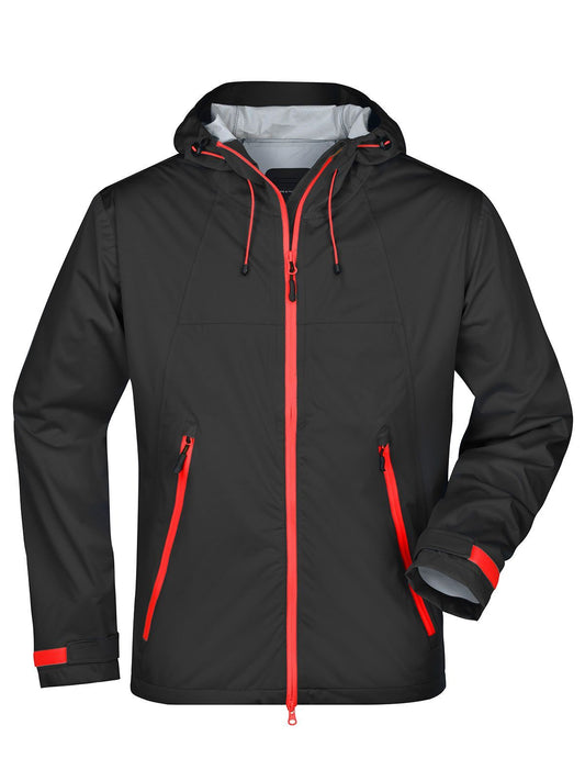 Outdoor Jacket Herren Softshell – Daiber – Farbe black/red – individuell veredelbar