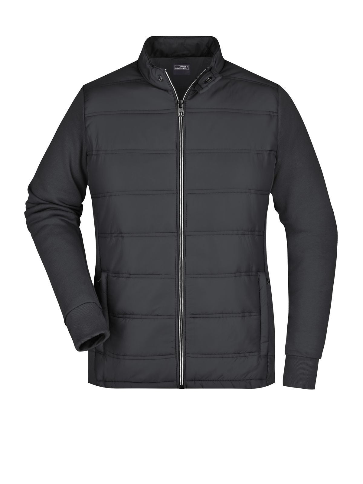 Ladies' Hybrid Sweat Jacket Damen – Daiber – Farbe Schwarz – individuell veredelbar