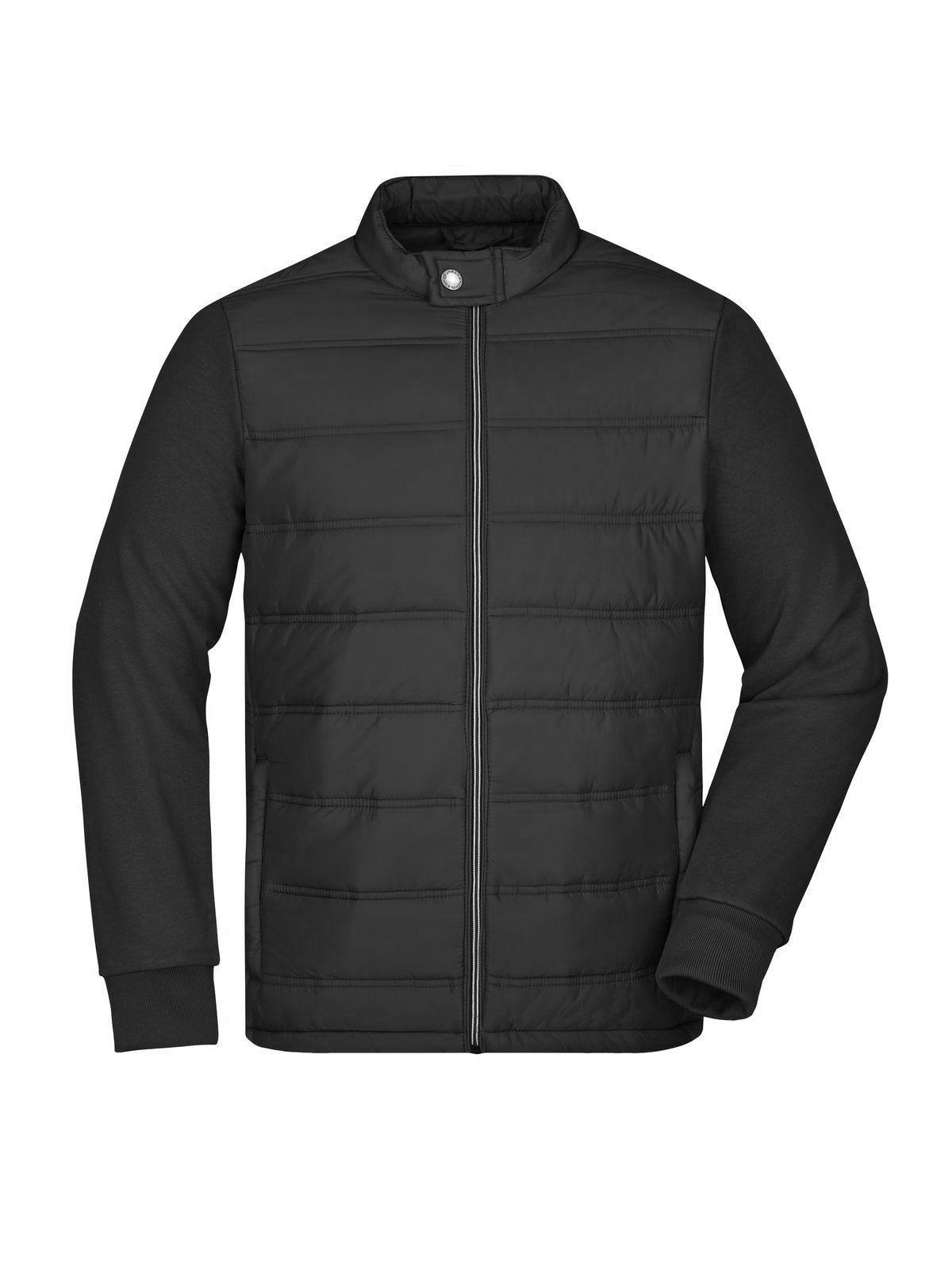 Hybrid Sweat jacket Herren – Daiber – Farbe Schwarz – individuell veredelbar