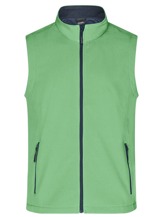 Promo Softshell Vest Herren – Daiber – Farbe green/navy – individuell veredelbar