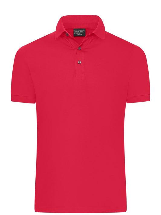 Mercerised Polo Slim Fit Herren Poloshirt – Daiber – Farbe light-red – individuell veredelbar