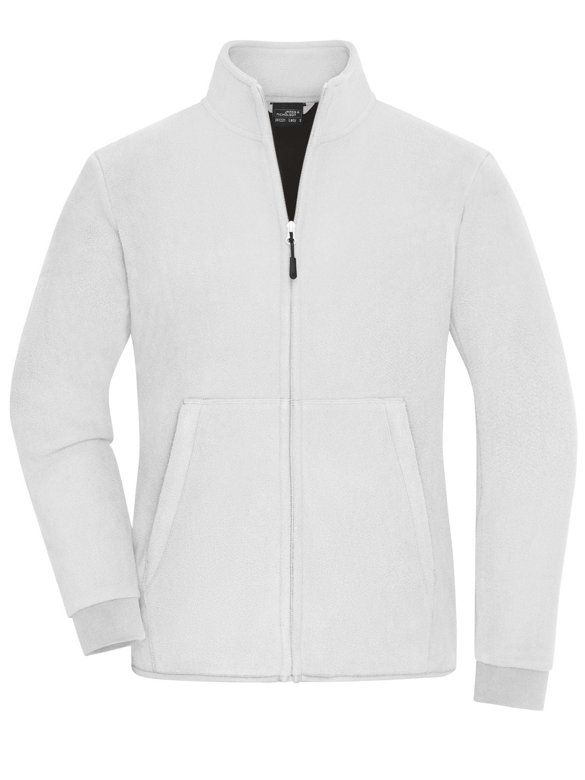 Ladies' Bonded Fleece Jacket Damen – Daiber – Farbe white/dark-grey – individuell veredelbar