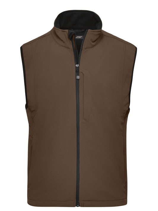 Softshell Vest Herren – Daiber – Farbe Braun – individuell veredelbar