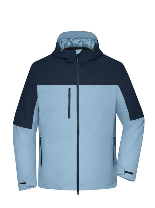 Men‘s 3-in-1 Jacket GRS Herren – Daiber – Farbe milky-blue/navy – individuell veredelbar