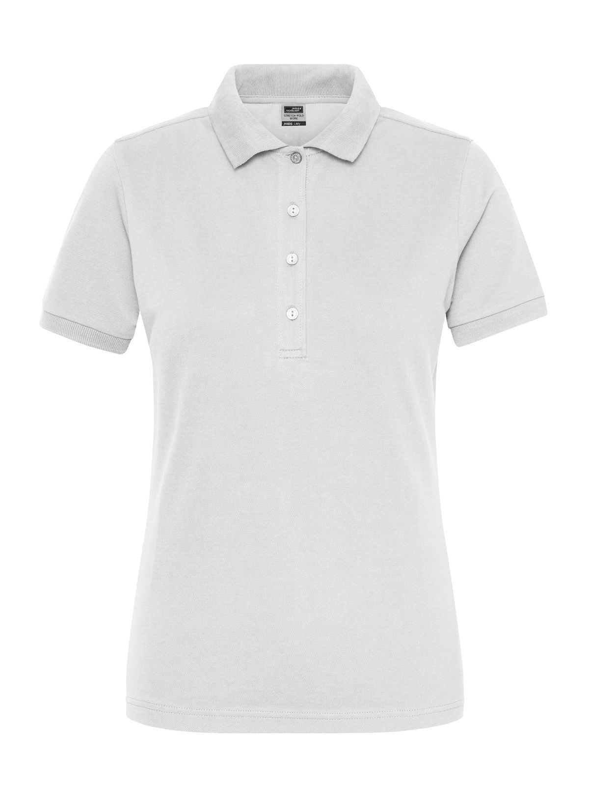 Ladies' Bio Stretch-Polo Work - Solid Damen Poloshirt – Daiber – Farbe Weiß – individuell veredelbar