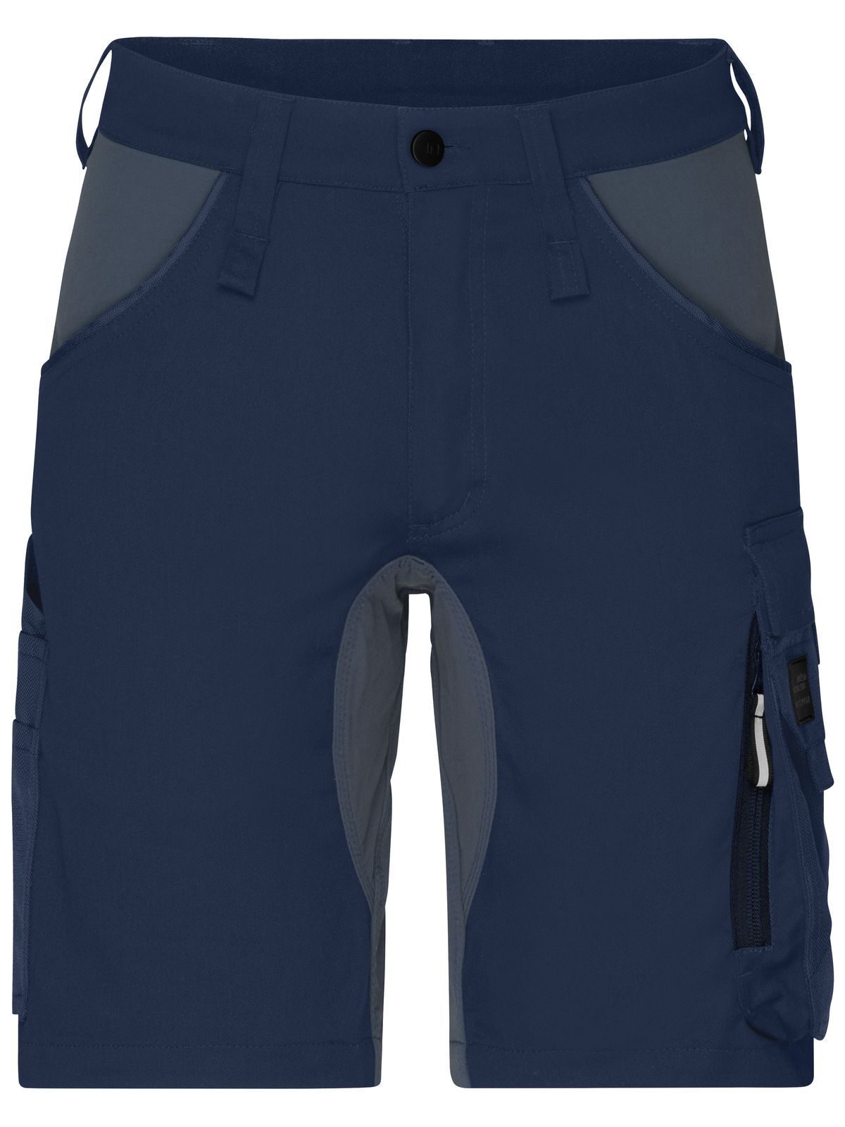 Workwear Stretch Bermuda-Slim Line Hose / Rock – Daiber – Farbe navy/carbon – individuell veredelbar