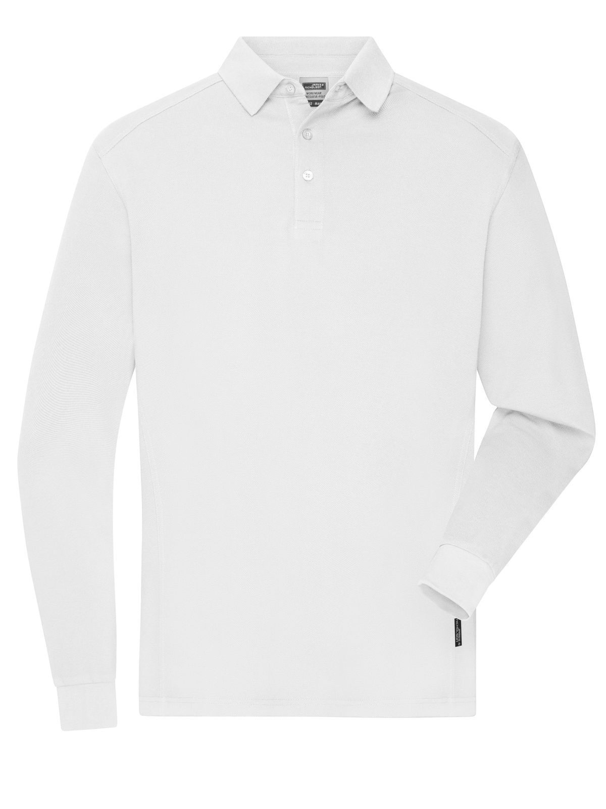 Workwear-Longsleeve Polo Herren Poloshirt – Daiber – Farbe Weiß – individuell veredelbar