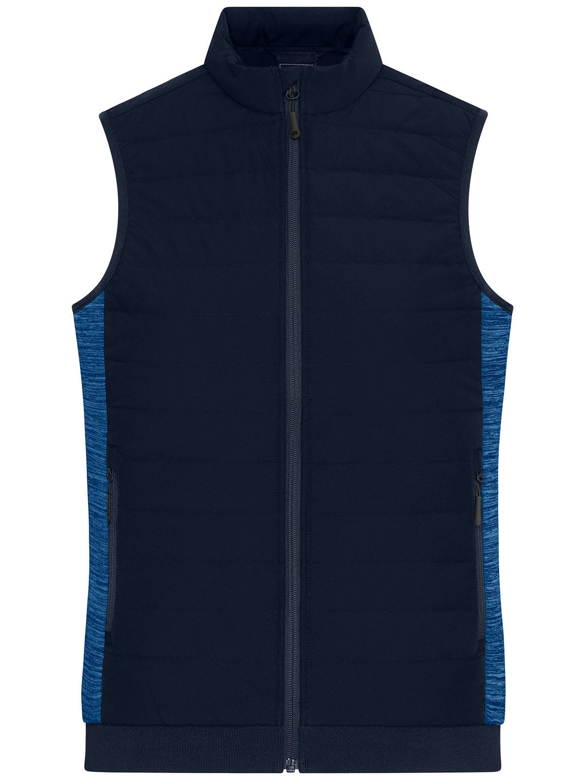 Ladies' Padded Hybrid Vest Damen Jacke – Daiber – Farbe navy/royal-melange – individuell veredelbar