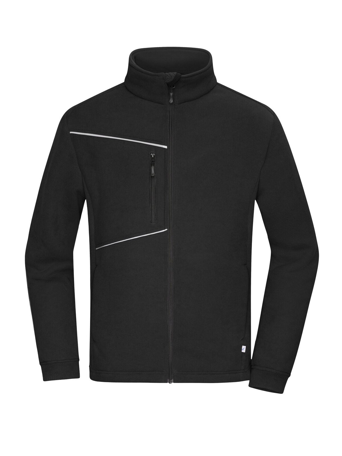 Fleece Jacket - Corduroy Look Herren – Daiber – Farbe Schwarz – individuell veredelbar