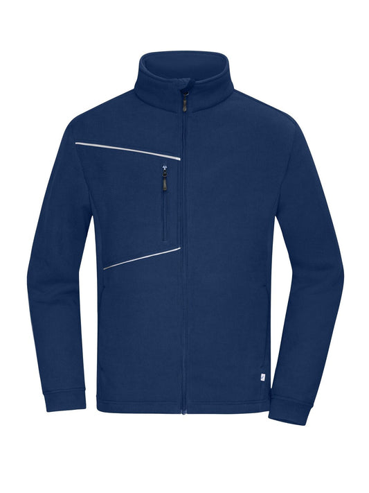 Fleece Jacket - Corduroy Look Herren – Daiber – Farbe Navy – individuell veredelbar