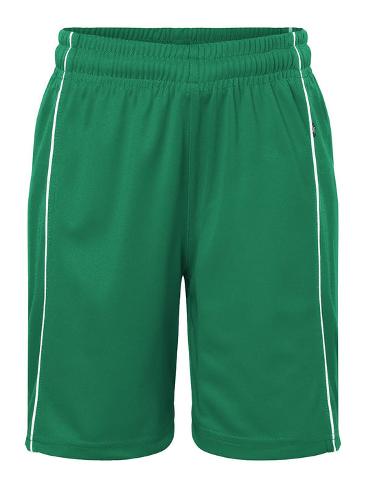 Basic Team Shorts Junior Kinder Hose / Rock – Daiber – Farbe green/white – individuell veredelbar