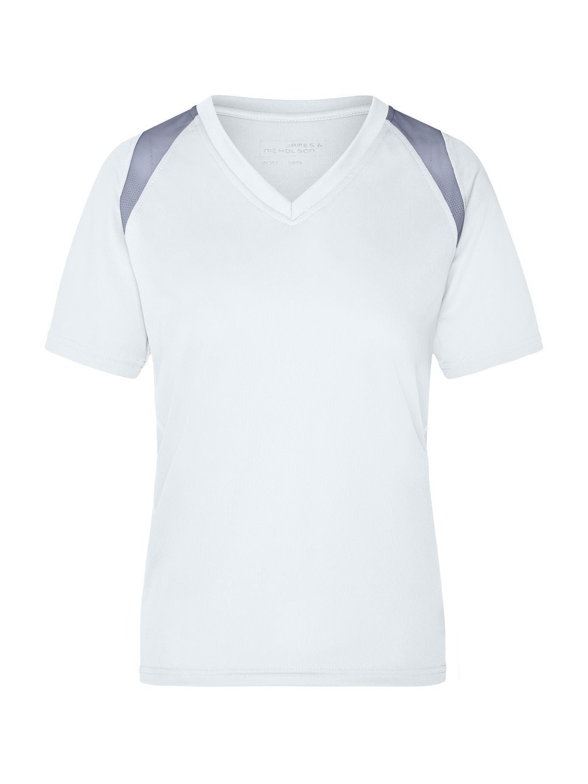 Ladies' Running-T Damen T-Shirt – Daiber – Farbe white/silver – individuell veredelbar