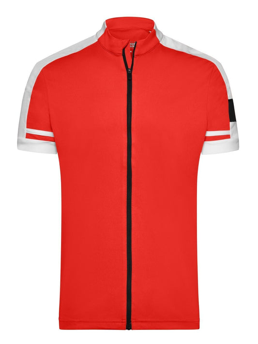 Bike-T Full Zip Herren T-Shirt – Daiber – Farbe Rot – individuell veredelbar