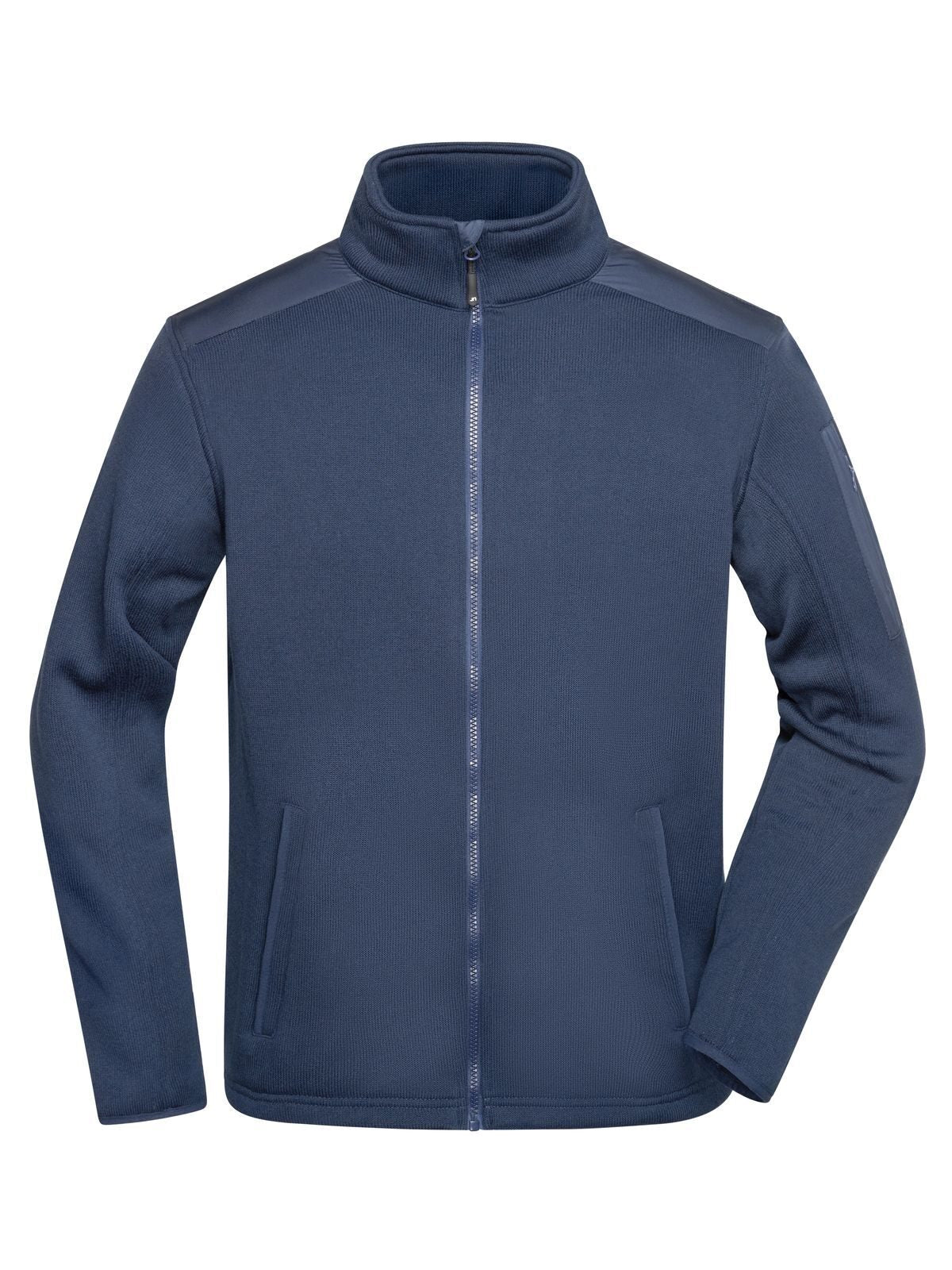 Knitted Fleece Jacket Herren – Daiber – Farbe navy/navy – individuell veredelbar