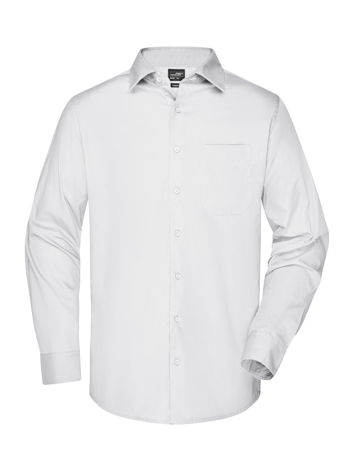 Business Shirt Longsleeve Herren Hemd / Bluse – Daiber – Farbe Weiß – individuell veredelbar