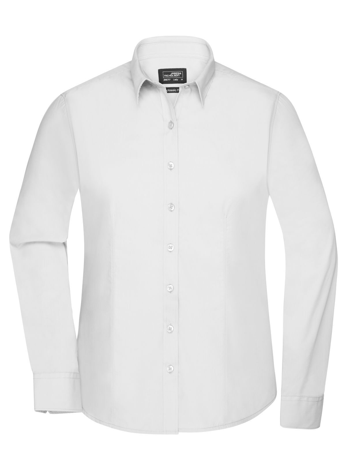 Ladies' Shirt Longsleeve Poplin Damen Hemd / Bluse – Daiber – Farbe Weiß – individuell veredelbar
