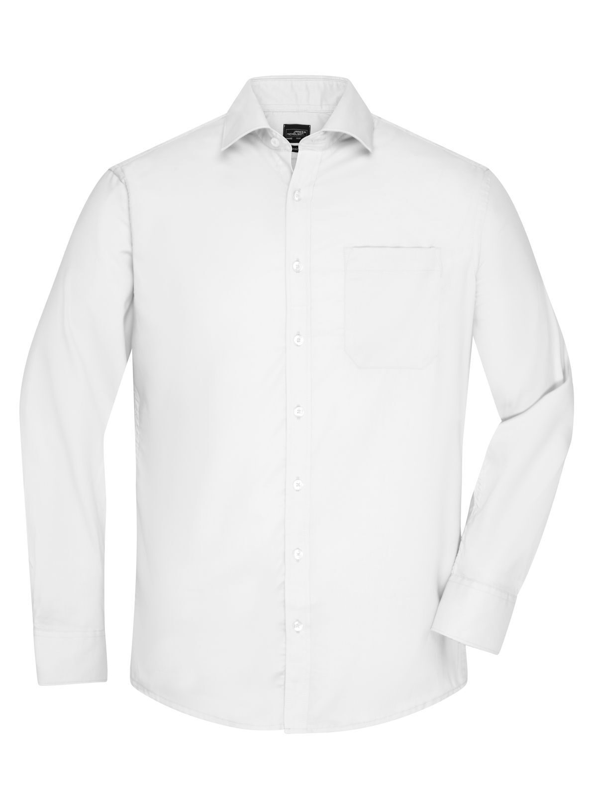 Shirt Longsleeve Micro-Twill Herren Hemd / Bluse – Daiber – Farbe Weiß – individuell veredelbar